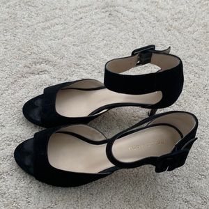 Pelle Moda black suede heel.  Size 8
